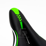 Voltano Sport Fietszadel – Zwart / Groen - Gel - Trekking Zadel