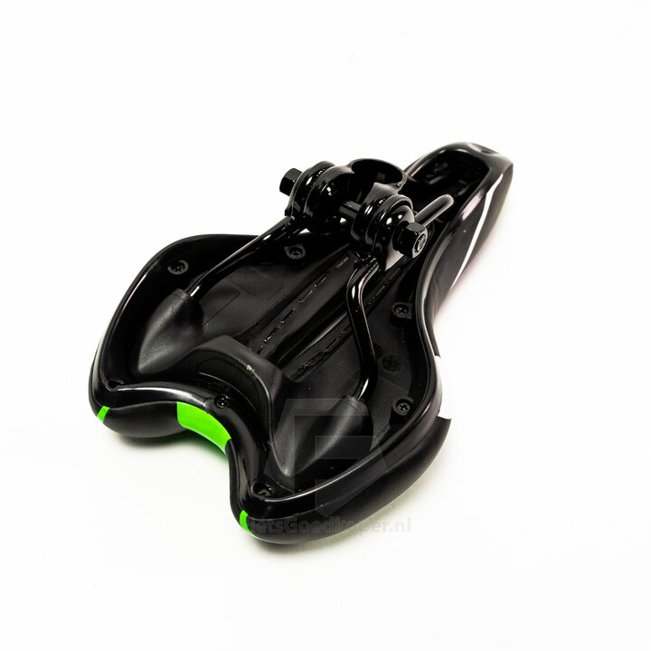 Voltano Sport Fietszadel – Zwart / Groen - Gel - Trekking Zadel