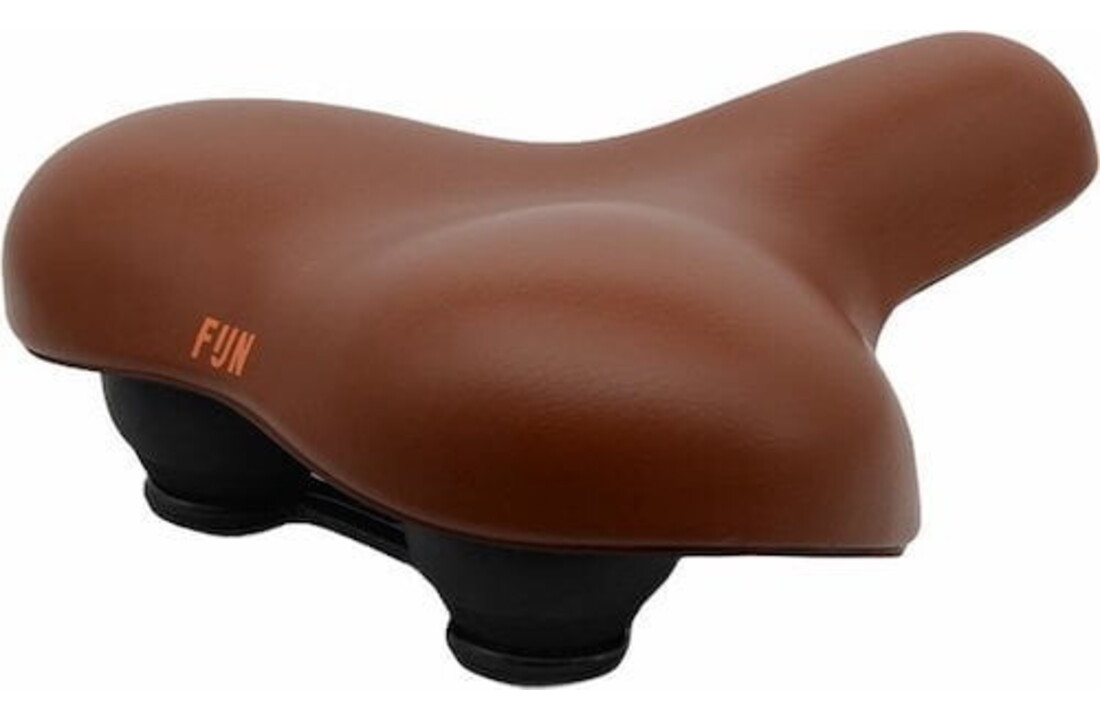 Fijn Fietszadel - Lichtbruin - Ergonomisch Gevormd - Waterdicht - Gel - Unisex