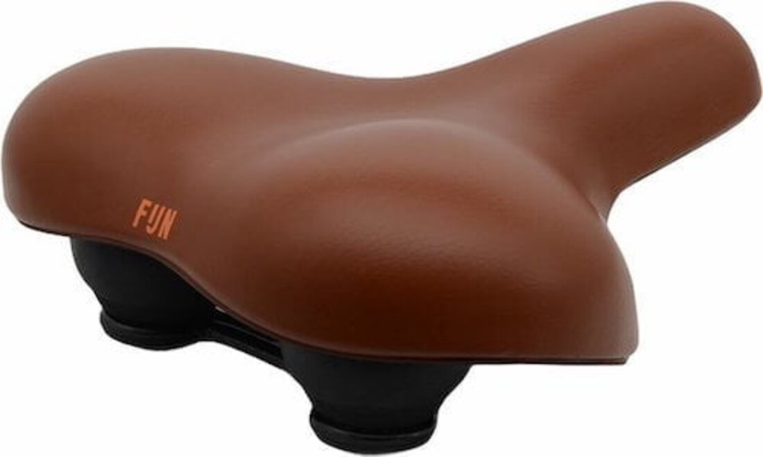 Fijn Fietszadel - Lichtbruin - Ergonomisch Gevormd - Waterdicht - Gel - Unisex