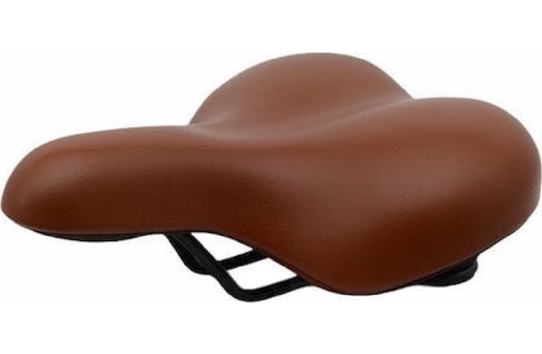 Fijn Fietszadel - Lichtbruin - Ergonomisch Gevormd - Waterdicht - Gel - Unisex