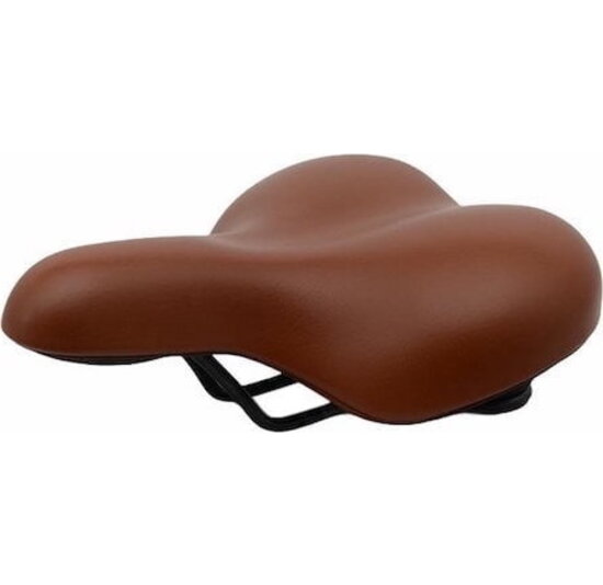 Fijn Fietszadel - Lichtbruin - Ergonomisch Gevormd - Waterdicht - Gel - Unisex