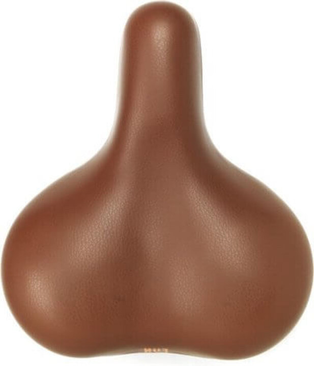 Fijn Fietszadel - Lichtbruin - Ergonomisch Gevormd - Waterdicht - Gel - Unisex