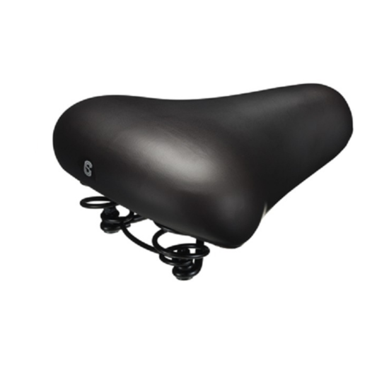 Selle Comfort Fietszadel Unisex - City - Zwart