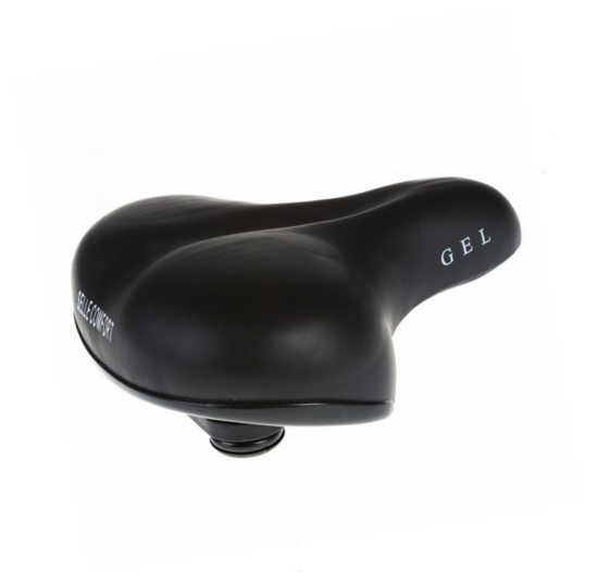 Selle Comfort Kwaliteitszadel - Fietszadel - Gel Memory - Zwart