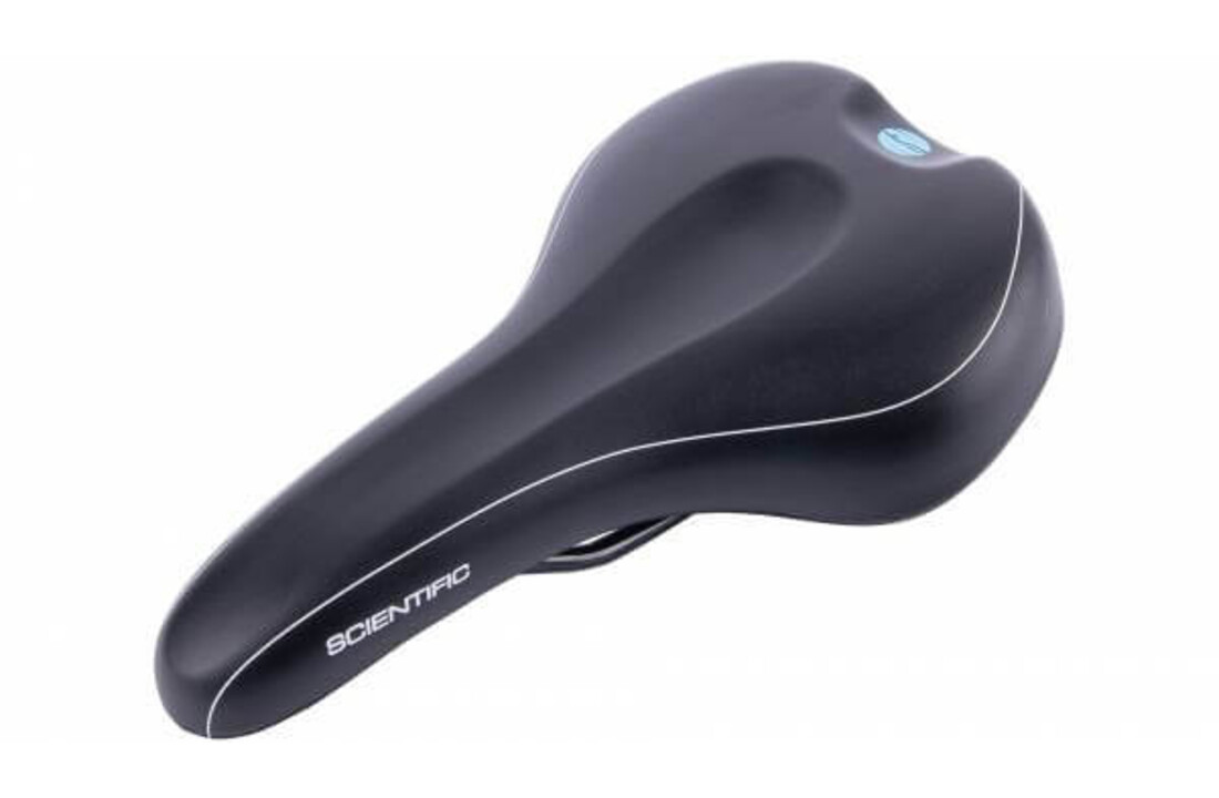Contec Scientific M Fietszadel - Unisex - Zwart / Blauw