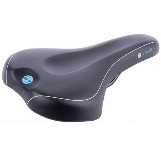 Contec Scientific M Fietszadel - Unisex - Zwart / Blauw