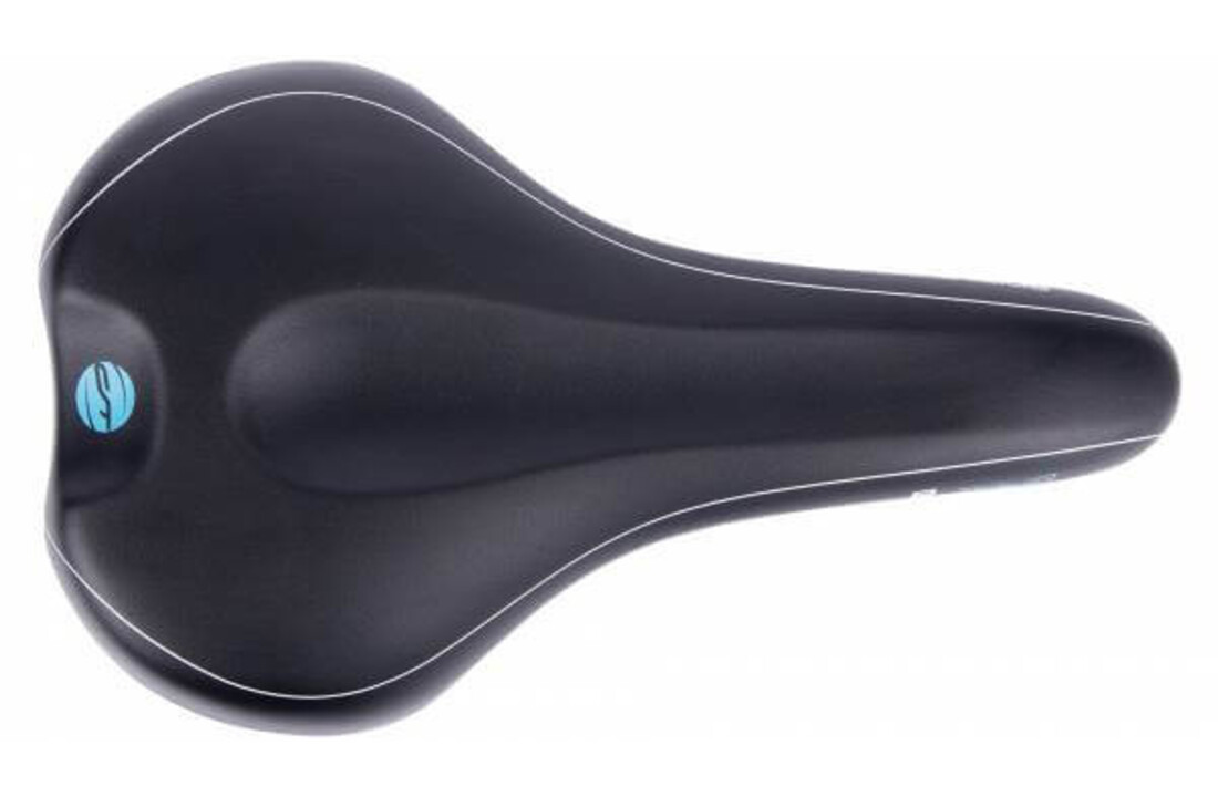 Contec Scientific M Fietszadel - Unisex - Zwart / Blauw