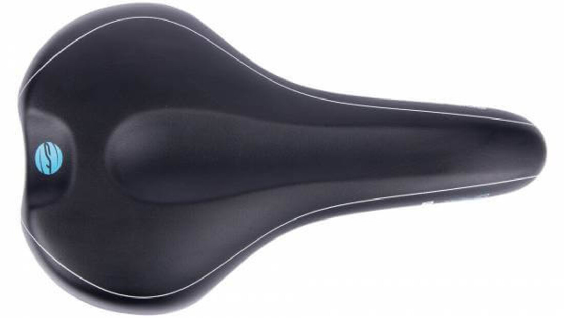 Contec Scientific M Fietszadel - Unisex - Zwart / Blauw