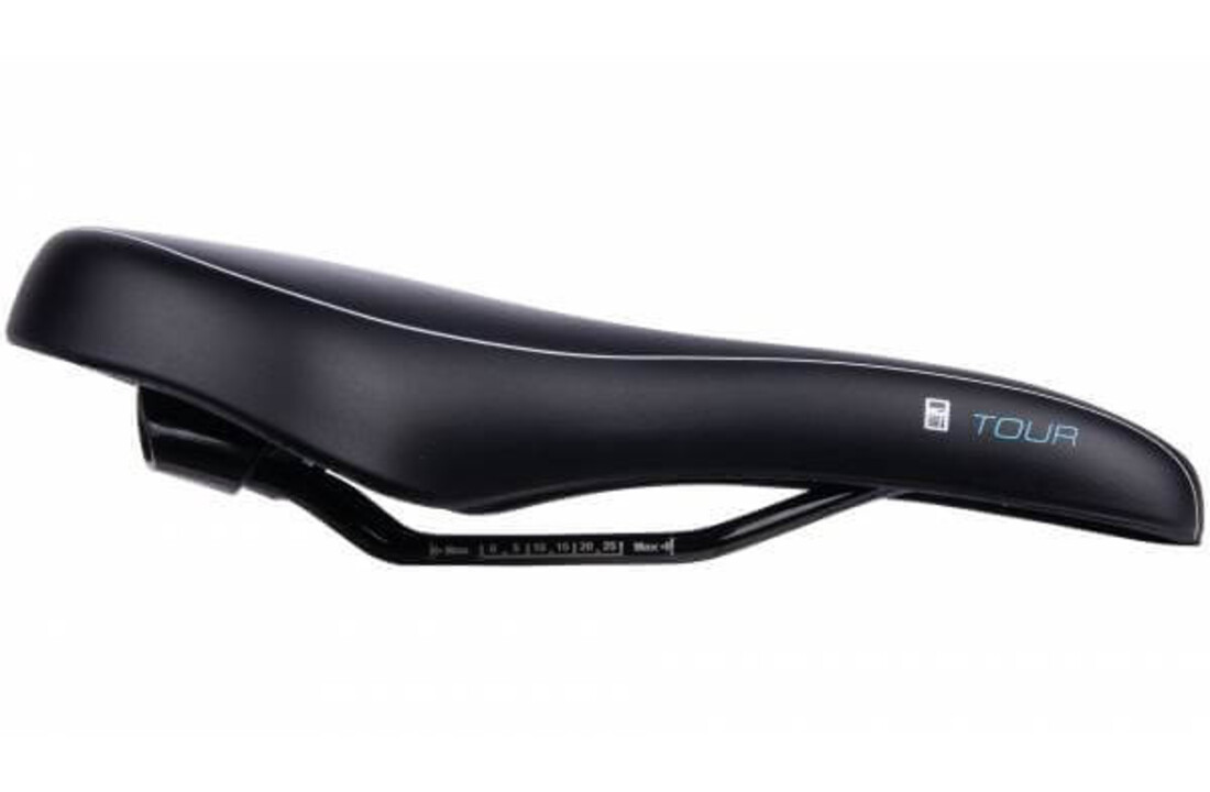 Contec Scientific M Fietszadel - Unisex - Zwart / Blauw