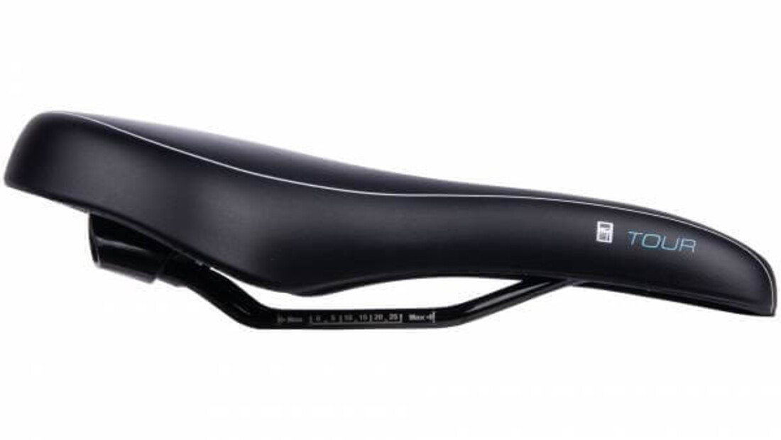 Contec Scientific M Fietszadel - Unisex - Zwart / Blauw