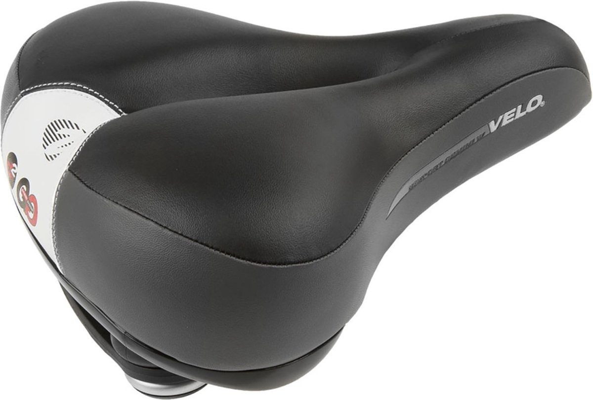 Velo Fietszadel Newport Gemini - Dames - Zwart - Memory Foam