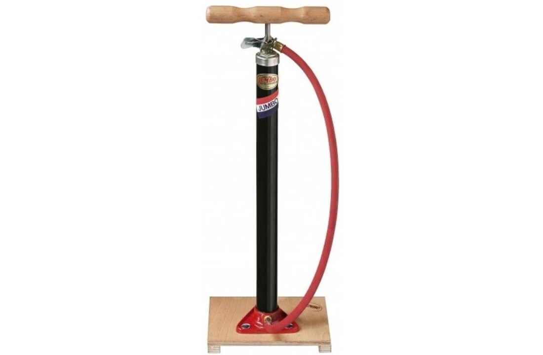 Jumbo Fietspomp Op Houten Plank