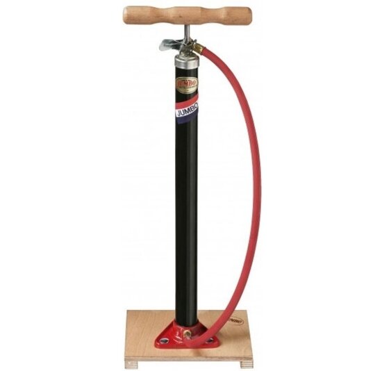 Jumbo Fietspomp Op Houten Plank