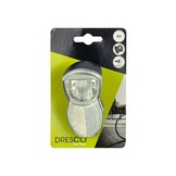 Dresco Fietslamp Naafdynamo - Fietsverlichting - Koplamp Chroom