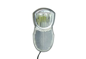 Dresco Fietslamp Naafdynamo - Fietsverlichting - Koplamp Chroom