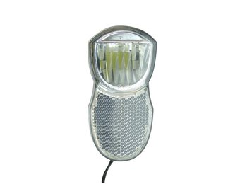 Dresco Fietslamp Naafdynamo - Fietsverlichting - Koplamp Chroom