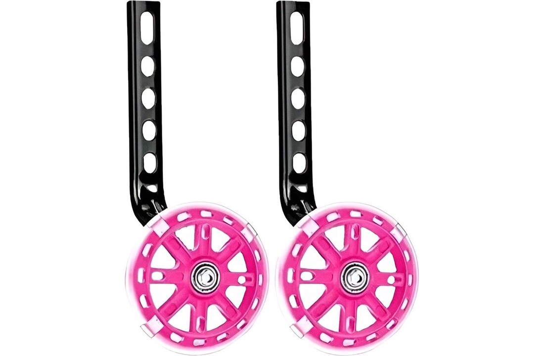 Voltano Zijwieltjes LED Verlichting - Roze - 12-20 inch