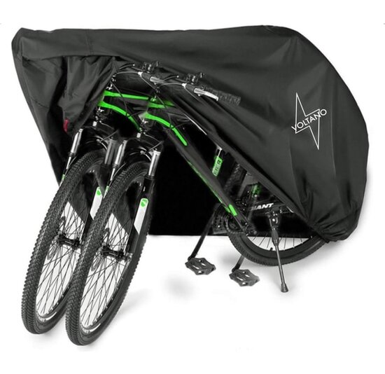 Voltano Elastische Fietshoes - 1-2 Fietsen - Zwart - Waterdicht