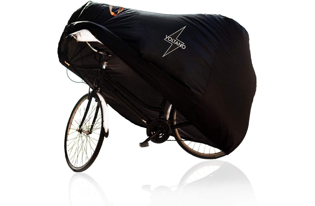Voltano Elastische Fietshoes - 2 Fietsen - Zwart - Waterdicht