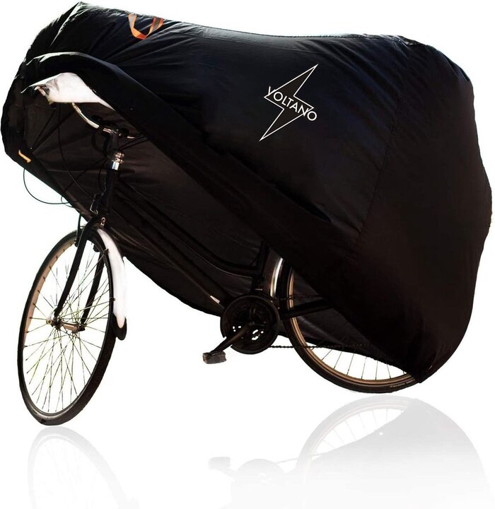 Voltano Elastische Fietshoes - 1-2 Fietsen - Zwart - Waterdicht