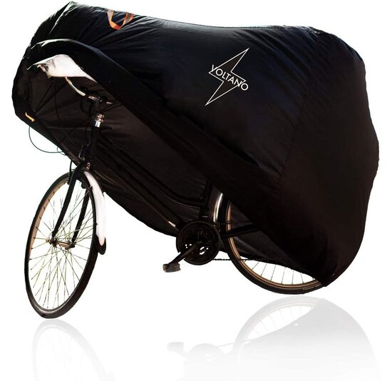 Voltano Elastische Fietshoes - 1-2 Fietsen - Zwart - Waterdicht