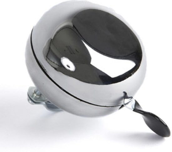 Bel Ding Dong Chroom / Zilver Niet Verkeerd 80MM