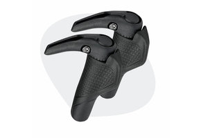 Voltano Handvatten Bar Ends - Zwart - Ergonomisch - Verstelbaar