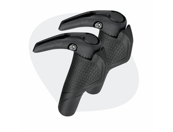 Voltano Handvatten Bar Ends - Zwart - Ergonomisch - Verstelbaar