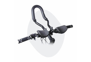 Voltano Verstelbaar Ligstuur Afgerond - Zwart - Aluminium - Opzetstuur / Tijdritstuur - 22,4 / 25,4