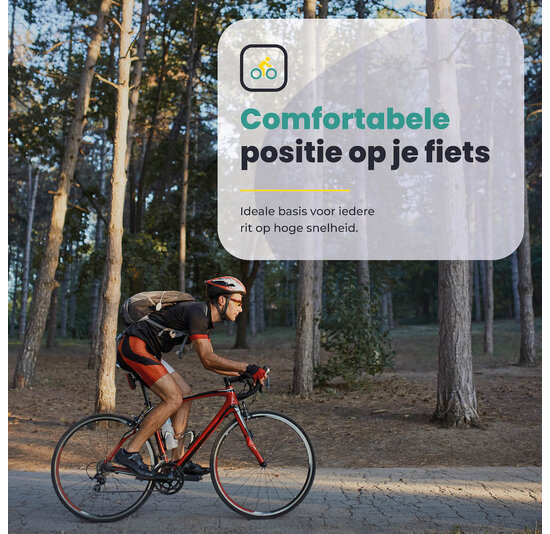 Voltano Verstelbaar Ligstuur Afgerond - Zwart - Aluminium - Opzetstuur / Tijdritstuur - 22,4 / 25,4