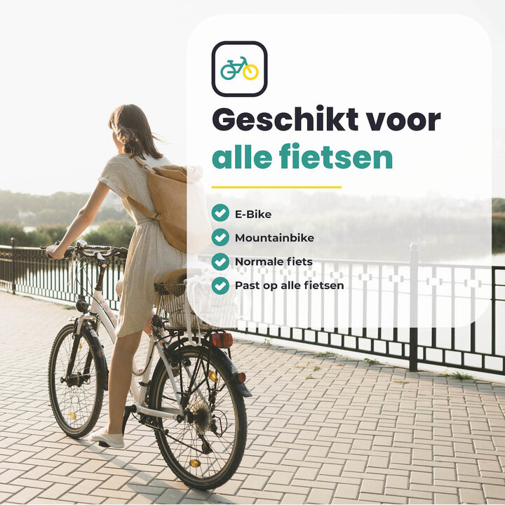 Voltano Leren Fietshandvatten Lichtbruin - Ergonomisch Gevormd - Met Inbus Lock On