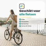 Voltano Leren Fietshandvatten Lichtbruin - Ergonomisch Gevormd - Met Inbus Lock On