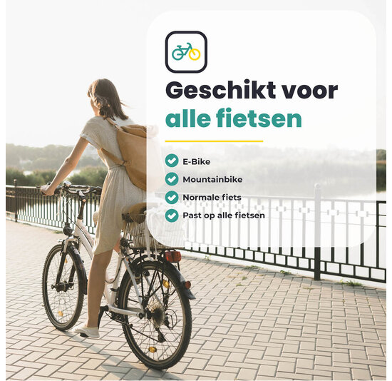 Voltano Leren Fietshandvatten Zwart – Ergonomisch Gevormd – Met Inbus Lock On