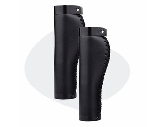 Voltano Leren Fietshandvatten Zwart