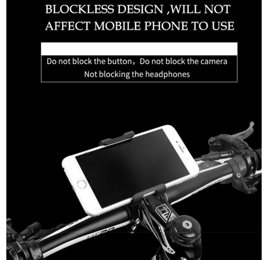 Voltano Aluminium Telefoonhouder Fiets - Grijs - Universeel - 360° Draaibaar