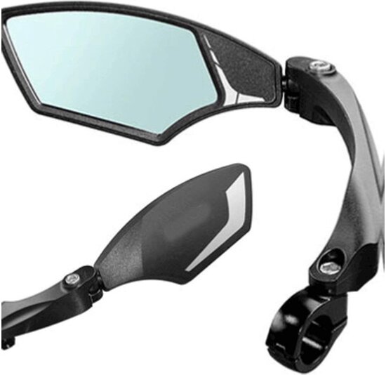 Mirage Luxe Speed Pedelec Fietsspiegel Links - Zwart - Licht Dimmend Glas