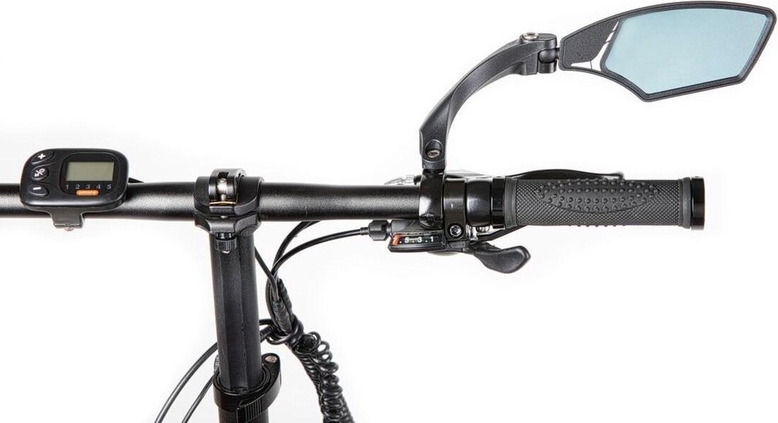 Mirage Luxe Speed Pedelec Fietsspiegel Rechts - Zwart - Licht Dimmend Glas