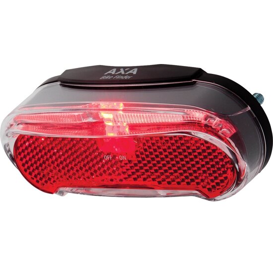 Axa Riff Achterlicht - Incl. Batterijen - On/Off / 80MM