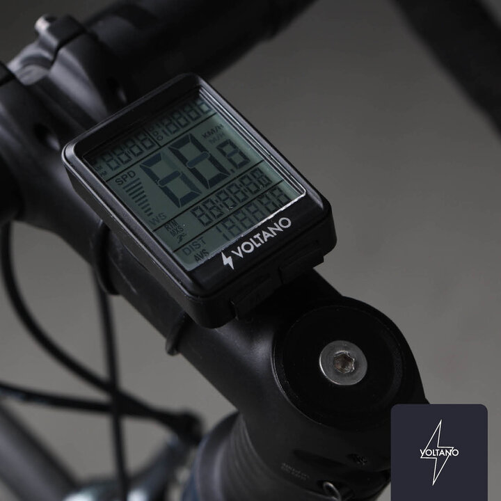 Voltano Draadloze Fietscomputer 2.1 inch - Zwart - 21 Functies - Waterdicht