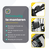 Voltano Draadloze Fietscomputer 2.1 inch - Zwart - 21 Functies - Waterdicht