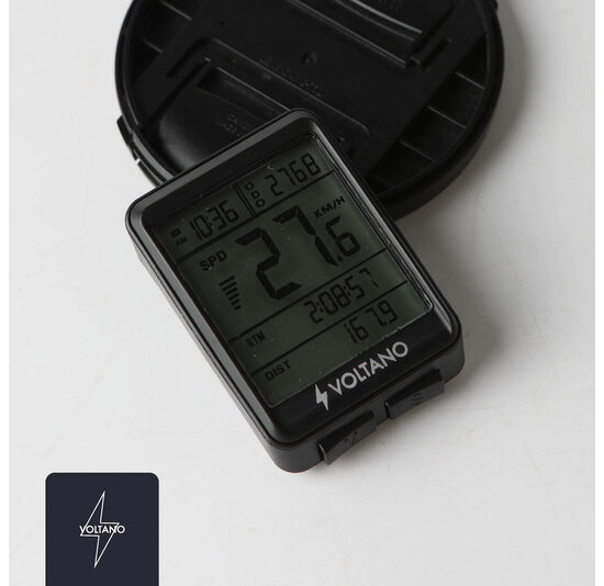 Voltano Draadloze Fietscomputer 2.1 inch - Zwart - 21 Functies - Waterdicht