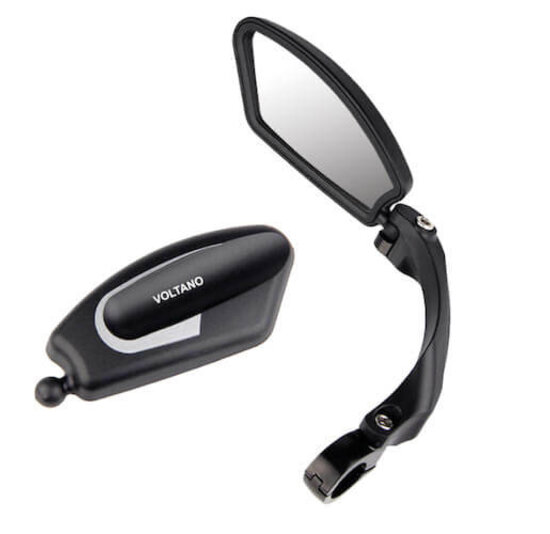 Voltano Fietsspiegel Links - Roestvrijstaal - Extra Stevig - Wegklapbaar