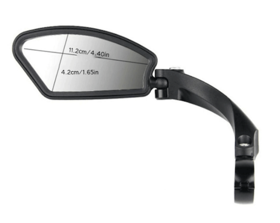 Voltano Fietsspiegel Links - Roestvrijstaal - Extra Stevig - Wegklapbaar