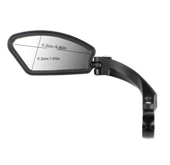 Voltano Fietsspiegel Links - Roestvrijstaal - Extra Stevig - Wegklapbaar