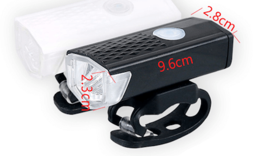 Voltano Led Fietsverlichtingset Met USB Aansluiting - Voor En Achterlicht