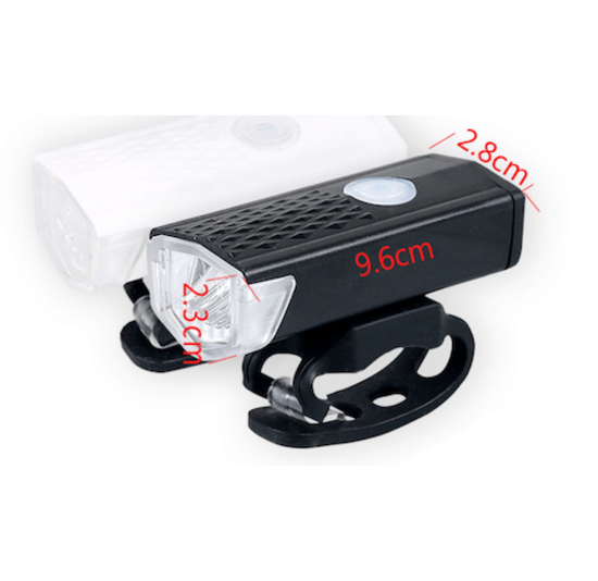 Voltano Led Fietsverlichtingset Met USB Aansluiting - Voor En Achterlicht