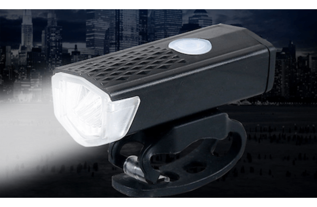 Voltano Led Fietsverlichtingset Met USB Aansluiting - Voor En Achterlicht