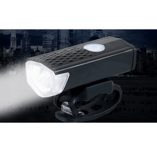 Voltano Led Fietsverlichtingset Met USB Aansluiting - Voor En Achterlicht