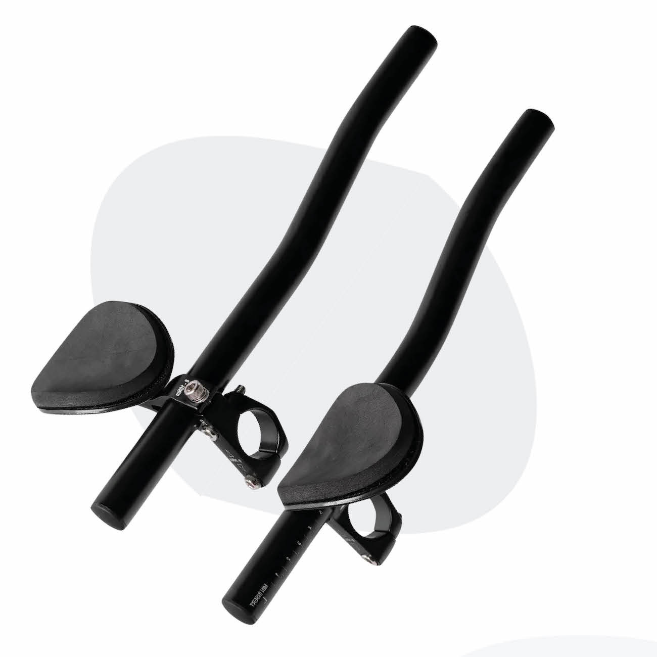 Voltano Verstelbaar Ligstuur Recht - Zwart - Aluminium - Opzetstuur / Tijdritstuur - 22,4 / 25,4